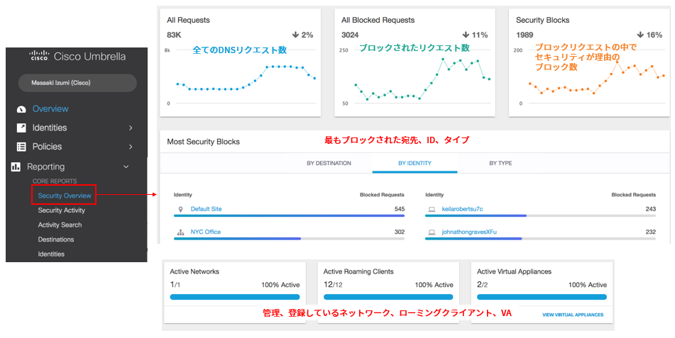 Cisco Umbrellaのわかりやすいレポート例